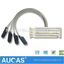 China Factory Price Telco Trunk Cable / Câble de communication Connecteur mâle / femelle pouvant être changé pour le fil de connexion de données téléphoniques